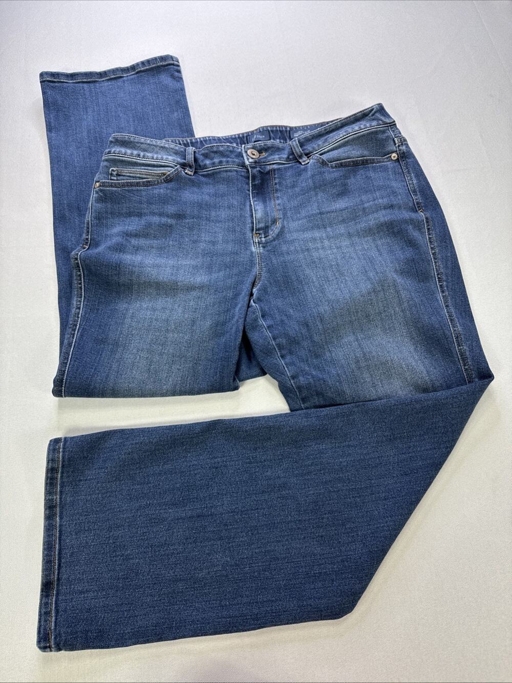 J. Jill Denim Modern Slim Bootcut Jeans 16R Blue Stretch